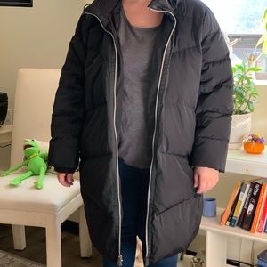 SOLD Lands End down winter coat. Black 2X